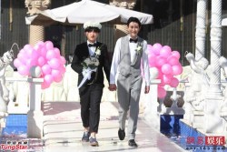 asianboysloveparadise:  This beautiful wedding just happened on October 9 in Beijing, China. The couple was so cute. Watch the wedding moment here: https://youtu.be/7K-XWUS66SY