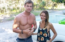 sparklesmikey:  fluffmugger:freudensteins-monster:fluffmugger:micky402:This girl was camping with her boyfriend in Byron Bay and who turns up, shirtless??????I want to move to Australia.( He’s so slim now.)#how do people just randomly find shirtless