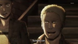 rivaillevi-heichou:  pignite:  rivaille-is-spoopy:  jqg:  reiner being motivational what a great guy  reiner for president  he will break down the walls that separate our society  was that last part really necessary 