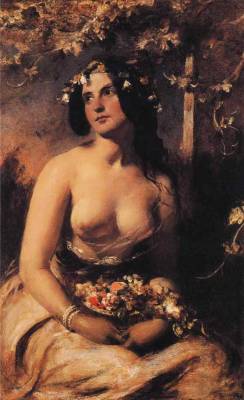 fleurdulys:  The Flower Girl - William Etty 1834-1840 