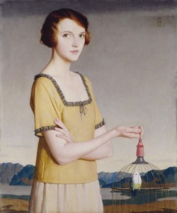 Meredith Frampton (British, 1894-1984), Winifred Radfordby, 1921; oil on canvas, 89.2 x 74.6 cm; National Portrait Gallery, Londonmagic realism ante litteram