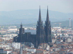 tracyalexander: softealock:  rawrpeace: the gothest church. like. gothic. but gothicker.  This is a church in Clermont Ferrand in France (abt an hour from where I live), it’s made from lava stone and it’s so cool  its like bloodborne is crossing into