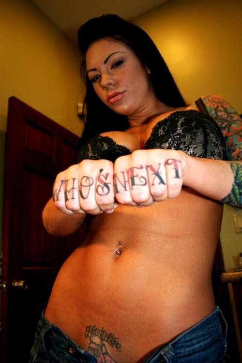 Tattoo slut fucked