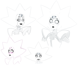 sandrathachao:I practised doodling White Diamond today, she has such a fantastic design. The eyes, the lips. It just draws me in! I’m gonna try to do the other diamonds in the next days * v * 