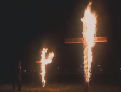 dervishgrady:  decapitated-unicorn:  PSA; So, I’ve been seeing this image and similar photos of burning crosses on “aesthetic” type blogs.  Some of you youngins might not be aware that burning crosses are a symbol of the KKK (Ku Klux Klan).  Historically