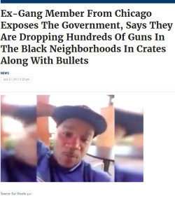 4mysquad: singinginthepurplerain:  lagonegirl:     The government is dropping crates full of guns in the black community so that they can lock up certain individuals… He claims they have extended Clips, automatic weapons and guns that you cannot buy
