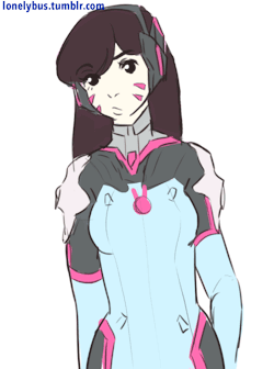 lonelybus:  Pls give D.va a new out of mech emote Blizzard im begging you [x]