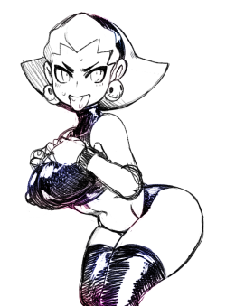 grimphantom2:  keppok:  Just doodling Tron in between commissions.  She looks hot in that!   ;9