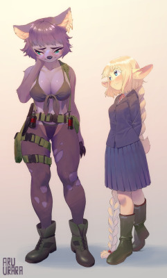 silentman0:  “Uh… Harumi? I’m kind of regretting this costume choice. A lot.” “Well, don’t look at me, the Metal Gear idea wasn’t mine. I wanted to come as Toriel.” By the impeccable, indomitable @aruurara (words, deeds, etc.) 