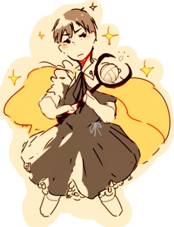 gigaprince:   anon asked: if you are not busy, haikyuu boys as magical girls??  i made these at 3 am and they are a disaster you deserve better anon………also i made akimiya at the last minute because i love