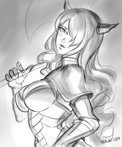 ragecandybar:Another Camilla, I’m a little obsessed hahah, I was going to paint it but I’m trying to keep my word of focusing on original stuff on october, I’m probably going to do it as an inktober thing I’m still not sure orz