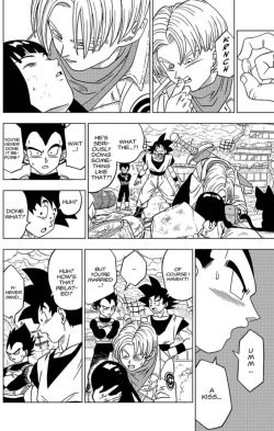 msdbzbabe:Viz translated this chapter and sigh that’s what it will say when we get our copies, still the stupidest thing Super did This is my new headcanon now.