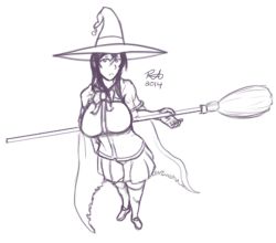 Ayaka from Witch Craft Works.  not sure how long it took, but it took a while&hellip;  Im sketching kinda slow lately&hellip;