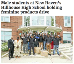 misssfitt:  this-is-life-actually:  Teen boys collect free tampons for classmates who menstruate Male students at James Hillhouse High School in New Haven, Connecticut, are fundraising to provide free period products for their classmates. They’re founding