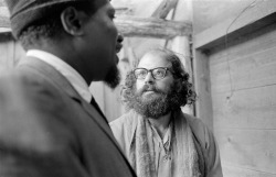 emigrejukebox:  Jim Marshall: Thelonious Monk and Allen Ginsberg, Monterey, 1963