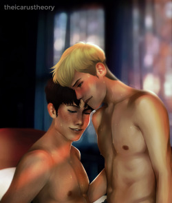 There was a small smile across his hidden face. Marco whispered in his ear like the sound of sheets brushing together and his hand let go, “Ciao bello.” - See You When You Get Here, Ch. 6For @foxberryblue​ &lt;3(nsfw version in the nsfw blog)