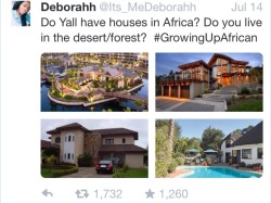 urbvn-trvppp:  For all yall who still believe Africa is all about huts and forests .  #growingupafrican