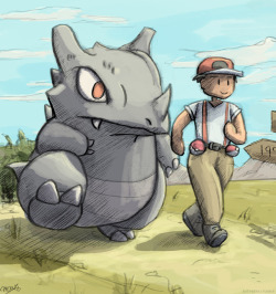 butt-berry:   Pokemon turns 20 today, however in 1990 Satoshi Tajiri drew the very first concepts for Rhydon and the original Pokemon trainer. We’ve come a long way but I still love them - this is where it all started! 