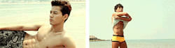 koreanmalemodels:  Hot Guys on the Beach photoshoot for Cosmopolitan Korea, August 2013 - video 
