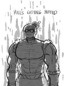 hinoart:  them: “good news mei’s getting buffed” me: “oh that’s cool”my brain:  