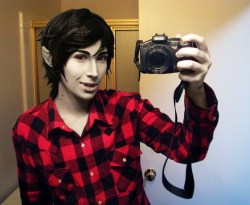 yonejiro:  Working on Marshall photos so have these in the mean time.  Marshall Lee - Yonejiro  Why haven’t I cosplayed Marshall sooner I wonder. Oh yeah, was broke after cosplaying Flame Prince. 