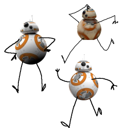 hairandbrokenglasses:  hairandbrokenglasses:  hairandbrokenglasses:  my new oc- bb8 but with lil stick arms &amp; legs     