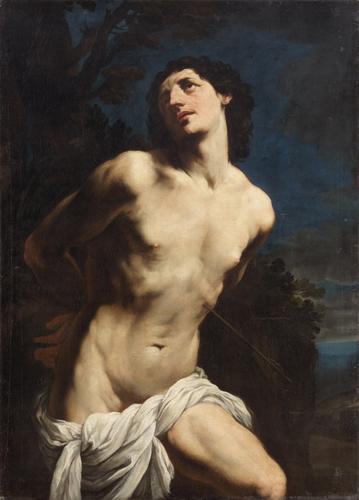 guido-reni:  St. Sebastian, 1625, Guido ReniMedium: oil,canvas