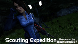 sappycakes:  Ashley is jumped while on a scouting expedition on a forest planet. A request by Blazinskrub1337. No updates to give which makes a change.  
