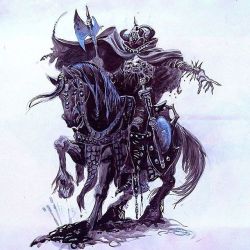 70sscifiart: Ringwraith concept art by Mike Ploog for Ralph Bakshi’s The Lord of the Rings film, 1977.