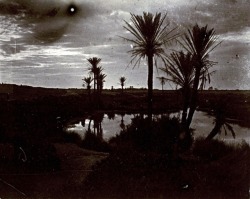 dame-de-pique:   			  			 					 						Michel Regnault 				 			(1880-1952)  -  Coucher de soleil marocain, 1907-14