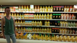 moriartystayingalive:  orangejuiceblogging:  moriartystayingalive:  My Irish friend didn’t believe me when I told him that in Florida there is literally a wall of orange juice in every grocery store.   Florida. My greatest American stronghold. The center