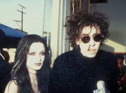 rot-riot: Tim Burton and former fiancÃ© Lisa Marie. 