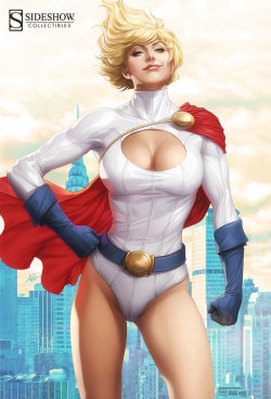 xombiedirge:  Power Girl &amp; Batgirl Concept Art by Stanley Lau / Website / Tumblr Part of Sideshow Collectibles upcoming premium figure releases, previewed recently on the show floor at SDCC 2014. 