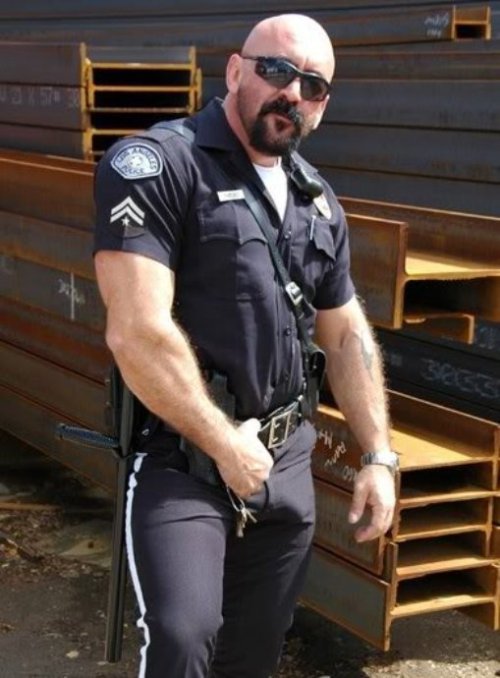 Hot cop bodybuilders