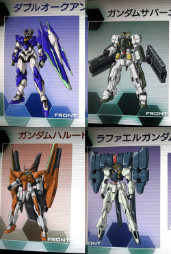 redgelgoog:  Gundam 00 movie suits…