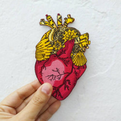 sosuperawesome:  Iron On Patches by Sarah Clair Doyle on EtsySee our ‘patches’ tag Follow So Super Awesome: Facebook • Pinterest • Instagram 