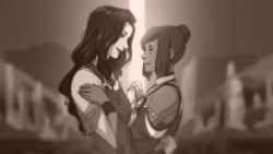 denimcatfish:  Some people have asked me for the korrasami wallpaper I use from my workspace picture. Here it is. xD Dropbox Link  &lt;3 &lt;3 &lt;3