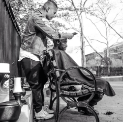 brittanysimon:  micdotcom:  Most people give the homeless change or leftovers, Mark Bustos is cutting their hair  For the past few months, New York City hairstylist Mark Bustos — who normally spends his days working at an upscale salon — has been