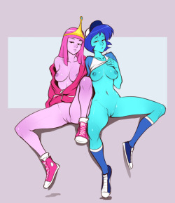 xizrax:sketch commission of Princess Bubblegum and Bob ;9