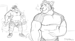 dulynotedart: omg I love it when I’m commissioned to draw my own characters! Here’s a WG sketch sequence for jibberish911 Rudy’s got some ideas for Dom. He certainly gets into it after a while I offer discounts on commissions using my characters