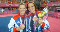 lesbianzoidberg:  amuseoffyre:   A married lesbian couple has become the first in Olympic history to jointly win an Olympic gold medal.  (x)  their names are Kate &amp; Helen Richardson-Walsh &amp; they won gold for the uk in field hockey 