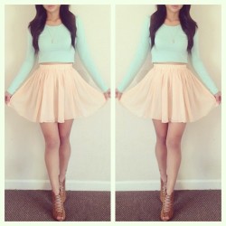 Cute skirt outfits pinterest