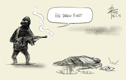blazepress:  24 Powerful Cartoon Responses to the Charlie Hebdo Shooting