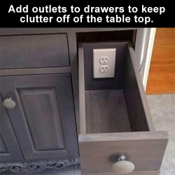 pursuit-of-classy:  fandomsanimalsandprettythings:  twobunchesofviolets:  trendingly:  Simple Things That Make Your House So Much More Awesome - Click Here To See Them All  Half the list was basically just “creative places to put outlets”  &ldquo;How