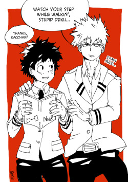 ross1216: I’m Back with thingies. This was meant to be an animated GIF … but I don’t know how to do it, so here you are the frames XD   Based on this:  http://tinyshinysylveon.tumblr.com/post/167009593344/izuku-kacchan-did-you-just-flirt-with