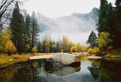 h0rreur:  Reflections on the Merced River p.1 by dadoll on Flickr. 