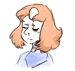 prettypalmtoptaiga:  “Everything I ever did, I did for her. Now she’s gone… but I’m still here.”a quick doodle, planning my young, follower Pearl cosplay. bc I love nothing more than the thought of how hard she fought for Rose.