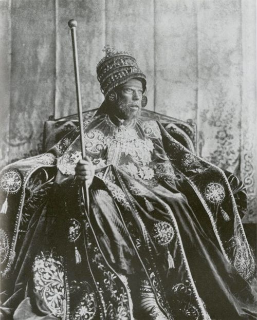 Ethiopian Negus Menelik II who defeated the Italians in the battle of Adawa and thus saving his nation from colonisation. 1913 Nudes &amp; Noises  