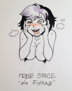 pinupsushi: Gogo: free space   Using one of the free spaces suggested for Gogo because I wanted to try a ahegao face based on one of my fave hentai artists: Fishine.   I also want to try to emulate the ahegao faces of other hentai artists like Royal Koyan