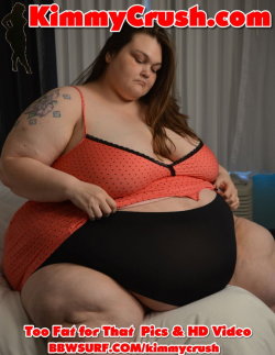 bbwsurf: In this new update I struggle to try on this cute little stretchy nightie but it just keeps rolling up over my big hanging belly! What is a sexy SSBBW who just happens to have a big belly, big cellulite dimpled thighs, and a huge lumpy fat ass
